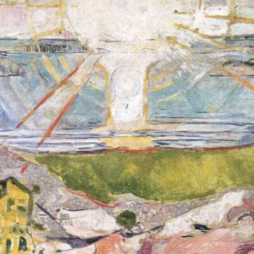 Edvard Munch, The Sun 1910-1911 (The Oslo University Mural) (image via Wikiart.org), detail