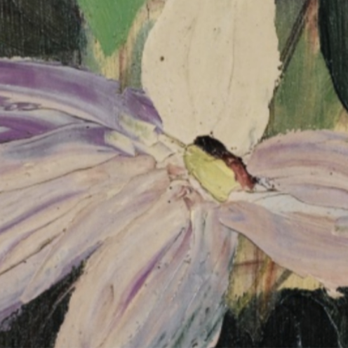 Bibi Zogbé (1890 - 1973, Lebanese) Untitled, signed and dated Bibi Zogbé Paris '36 twice, oil on wood, 65 by 59.5cm.; 25 1/2 by 23 3/8 in., image source: Sotheby's (detail)